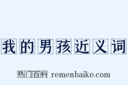 我的男孩近义词是什么意思的图片